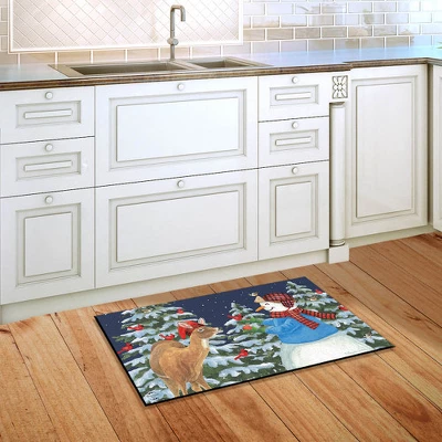 Briarwood Lane Season Of Giving Christmas Doormat Snowman Deer Cardinals Indoor Outdoor 30" X 18" 3 Briarwood Lane Season Of Giving Christmas Doormat Snowman Deer Cardinals Indoor Outdoor 30" X 18" - Image 3