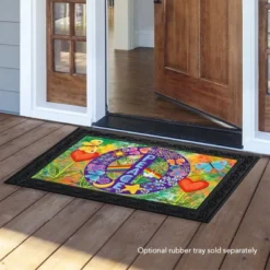 Peace Floral Doormat Everyday Indoor Outdoor 30" X 18" Briarwood Lane 4 Peace Floral Doormat Everyday Indoor Outdoor 30" X 18" Briarwood Lane -Briarwood Lane Verkoop GUEST 0c9da459 d315 472a 971d 24f9b7735658