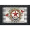 Briarwood Lane Berry Wreath Barnstar Winter Doormat Birds Checker
