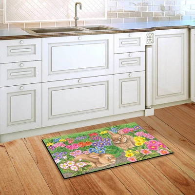 Briarwood Lane Bunny Friends Easter Doormat Spring Floral Bunnies Indoor Outdoor 30" X 18" 2 Briarwood Lane Bunny Friends Easter Doormat Spring Floral Bunnies Indoor Outdoor 30" X 18" - Image 2