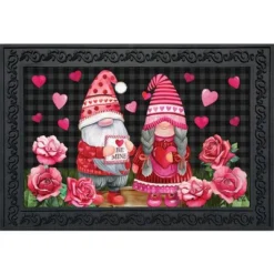 Valentine's Gnomes Humor Doormat Indoor Outdoor 30" X 18" Briarwood Lane