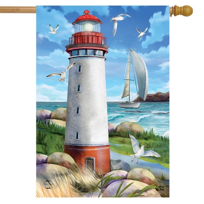 Coastal Lighthouse Summer House Flag 28 X 40 Briarwood Lane 1 Coastal Lighthouse Summer House Flag 28 X 40 Briarwood Lane