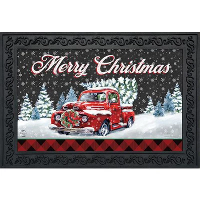 Briarwood Lane Merry Christmas Pickup Doormat Wreath Tree Indoor 1 Briarwood Lane Merry Christmas Pickup Doormat Wreath Tree Indoor