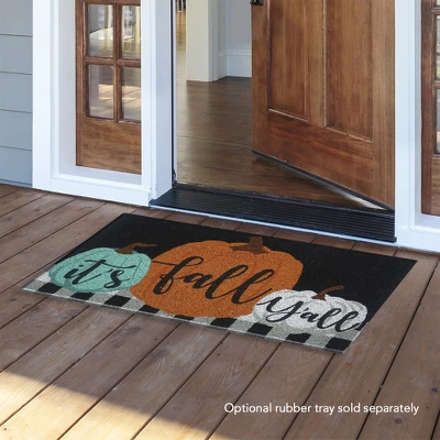 Briarwood Lane It's Fall Y'all Natural Fiber Coir Doormat Pumpkin 1 Briarwood Lane It's Fall Y'all Natural Fiber Coir Doormat Pumpkin