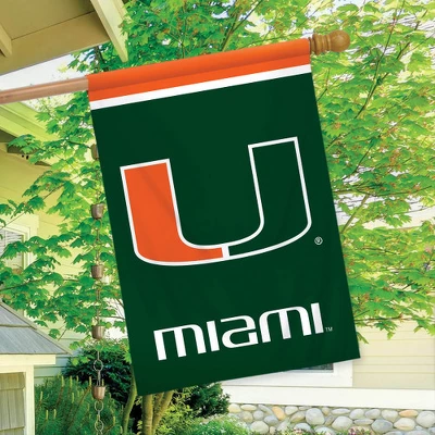 Briarwood Lane Miami Hurricanes House Flag NCAA Licensed 28" X 40" 2 Briarwood Lane Miami Hurricanes House Flag NCAA Licensed 28" X 40" - Image 2