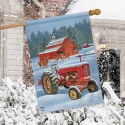 Briarwood Lane Winter On The Farm House Flag Tractor Barn Deer Ge -Briarwood Lane Verkoop GUEST 1ec171c0 defc 4df7 98fc dd860aedb472
