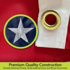 Patriotic Embroidered Bunting USA 48" X 24" Pleated Banner With Brass Grommets Briarwood Lane 5 Patriotic Embroidered Bunting USA 48" X 24" Pleated Banner With Brass Grommets Briarwood Lane -Briarwood Lane Verkoop GUEST 226f0e72 7511 4915 9dd2 30cba5fdcb7f