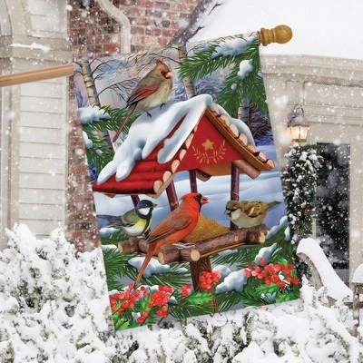 Briarwood Lane Gathered Together Winter House Flag Cardinals Bird 2 Briarwood Lane Gathered Together Winter House Flag Cardinals Bird - Image 2