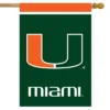 Briarwood Lane Miami Hurricanes House Flag NCAA Licensed 28" X 40"