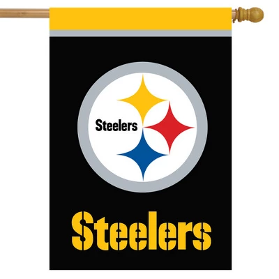 Briarwood Lane Pittsburgh Steelers House Flag NFL Licensed 28" X 40" 1 Briarwood Lane Pittsburgh Steelers House Flag NFL Licensed 28" X 40"