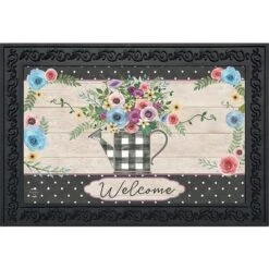 Buffalo Check Watering An Spring Doormat Indoor Outdoor 30" X 18" Briarwood Lane