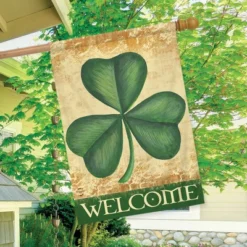 Briarwood Lane Shamrock Welcome St. Patrick's Day House Flag Clov -Briarwood Lane Verkoop GUEST 373b74d1 b3e7 42c8 951c 3ee2b267a2e6