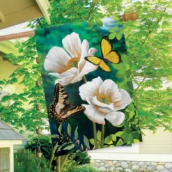 Butterflies And Poppies Spring House Flag Floral 28" X 40" Briarwood Lane -Briarwood Lane Verkoop GUEST 3af4d09c 2ca0 40b5 bf71 f474b276838f