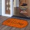 Briarwood Lane Welcome Pumpkin Fall Coir Doormat Natural Fiber Ou