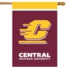Briarwood Lane Central Michigan University NCAA Licensed House Flag 28" X 40"