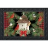 Holiday Bird Gathering Doormat Welcome Indoor / Outdoor 30" X 18" Briarwood Lane