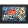 Briarwood Lane Winter Cardinal Trio Doormat Seasonal Birds Indoor Outdoor 30" X 18"