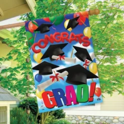 Congrats Graduation House Flag Celebration Graduate 28" X 40" Briarwood Lane -Briarwood Lane Verkoop GUEST 4b449c32 e3bb 4cf4 b1d9 97225065a8af