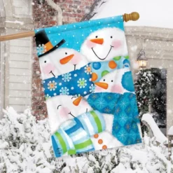 Briarwood Lane Snow Buds Winter House Flag Snowman Snowmen Scarfs -Briarwood Lane Verkoop GUEST 4cbc1c1e 6344 4b44 8b47 28617d19641c