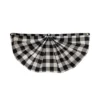 Briarwood Lane Black And White Checkered Bunting 48" X 24" Pleated Banner With Brass Grommets