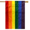 Rainbow Applique & Embroidered House Flag Pride 28" X 40" Briarwood Lane