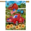 Land Of The Free Summer House Flag Patriotic 28" X 40" Briarwood Lane