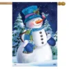 Briarwood Lane Snowfall Celebration Winter House Flag Bluebird Sn