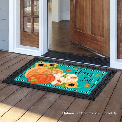Briarwood Lane Whimsical Fall Primitive Doormat Autumn Sunflowers Indoor Outdoor 30" X 18" 2 Briarwood Lane Whimsical Fall Primitive Doormat Autumn Sunflowers Indoor Outdoor 30" X 18" - Image 2