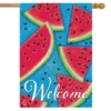 Watermelon Welcome Summer House Flag 28" X 40" Briarwood Lane