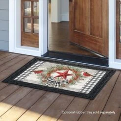 Briarwood Lane Berry Wreath Barnstar Winter Doormat Birds Checker 4 Briarwood Lane Berry Wreath Barnstar Winter Doormat Birds Checker -Briarwood Lane Verkoop GUEST 5a3948ff d98a 4cac a19c 6f76983dbce5