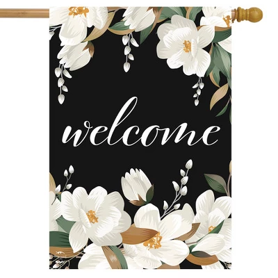 White Magnolias Spring House Flag Welcome Flowers 28" X 40" Briarwood Lane 1 White Magnolias Spring House Flag Welcome Flowers 28" X 40" Briarwood Lane