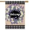 Lavender And Daisies Spring House Flag Floral 28" X 40" Briarwood Lane