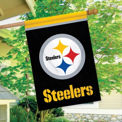 Briarwood Lane Pittsburgh Steelers House Flag NFL Licensed 28" X 40" 2 Briarwood Lane Pittsburgh Steelers House Flag NFL Licensed 28" X 40" - Image 2