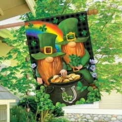 Briarwood Lane Irish Gnomes St. Patrick's Day House Flag 28" X 40 -Briarwood Lane Verkoop GUEST 6374c55a 24d2 4d7a ab2b ad95dcb0777c