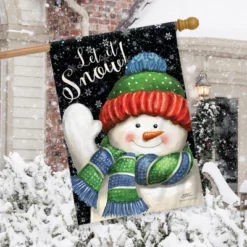 Briarwood Lane Snow Time Snowman Winter House Flag Let It Snow28" -Briarwood Lane Verkoop GUEST 686796cb aa26 41fc 9348 bcb2375507db