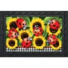 Briarwood Lane Ladybugs And Sunflowers Summer Doormat Floral Everyday Indoor Outdoor 30" X 18"