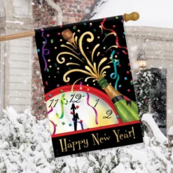 Briarwood Lane Happy New Year Clock House Flag Champagne Bottle 2 -Briarwood Lane Verkoop GUEST 6d03fccf 9b07 44dc 80cc d965ab72f05a