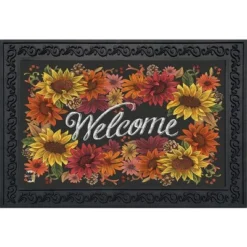 Briarwood Lane Verkoop 32 Briarwood Lane Fall Flowers Welcome Doormat Autumn Indoor Outdoor