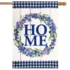 Lavender Home Burlap Spring House Flag Floral 28" X 40 Briarwood Lane
