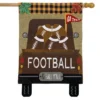 Briarwood Lane Football Truck Burlap Fall House Flag Pickup Sport