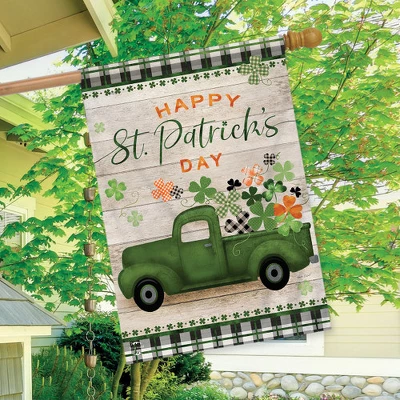 Briarwood Lane St. Pat's Pickup Holiday House Flag 28" X 40" Bria 2 Briarwood Lane St. Pat's Pickup Holiday House Flag 28" X 40" Bria - Image 2