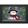 Smiling Snowman Winter Doormat 30" X 18" Indoor Outdoor Briarwood Lane