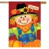Scarecrow And Pumpkins Fall House Flag Welcome Autumn 28" X 40" Briarwood Lane