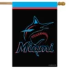 Briarwood Lane Miami Marlins House Flag MLB Licensed 28" X 40"