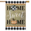 Home Sweet Home Pumpkins Burlap Fall House Flag 28" X 40" Briarwood Lane