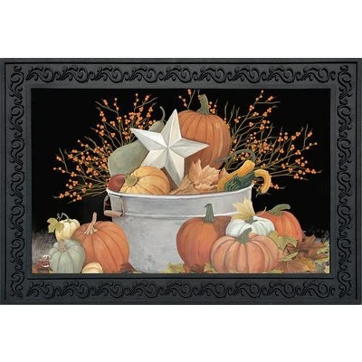 Briarwood Lane Fall Bushel Primitive Doormat Autumn Indoor / Outd 1 Briarwood Lane Fall Bushel Primitive Doormat Autumn Indoor / Outd