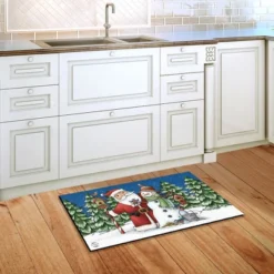 Santa And Snowman Christmas Doormat Primitive Birds 30" X 18" Briarwood Lane -Briarwood Lane Verkoop GUEST 9bc8ed44 f23e 49b1 9508 2a056079ff17