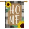Briarwood Lane Farm House Home Summer Burlap House Flag Sunflowers Double-Sided 28" X 40"
