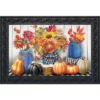 Briarwood Lane Autumn Mason Jars Floral Doormat Fall Pumpkins Rus