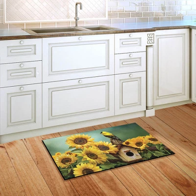 Briarwood Lane Goldfinch And Sunflowers Summer Doormat Birdhouse Indoor Outdoor 30" X 18" 3 Briarwood Lane Goldfinch And Sunflowers Summer Doormat Birdhouse Indoor Outdoor 30" X 18" - Image 3